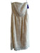Flora Bea Size Small Ivory Lace Overlay Strapless Back Zip Pockets Dress Ivory / Small