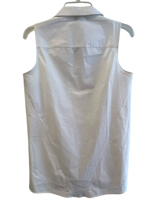Hinson Wu Size 4 White No Fabric Tag Sleeveless Collared Button Down Top White / 4
