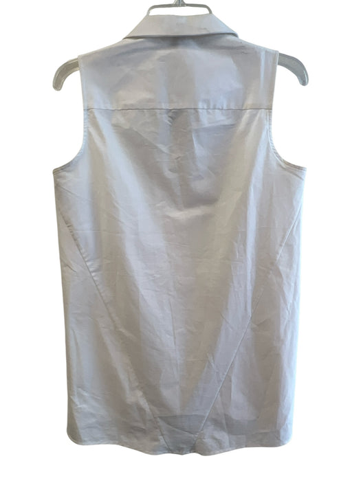 Hinson Wu Size 4 White No Fabric Tag Sleeveless Collared Button Down Top White / 4