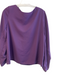 Lola & Sophie Size S Purple No Fabric Tag Boat Neck Keyhole Back Long Sleeve Top Purple / S