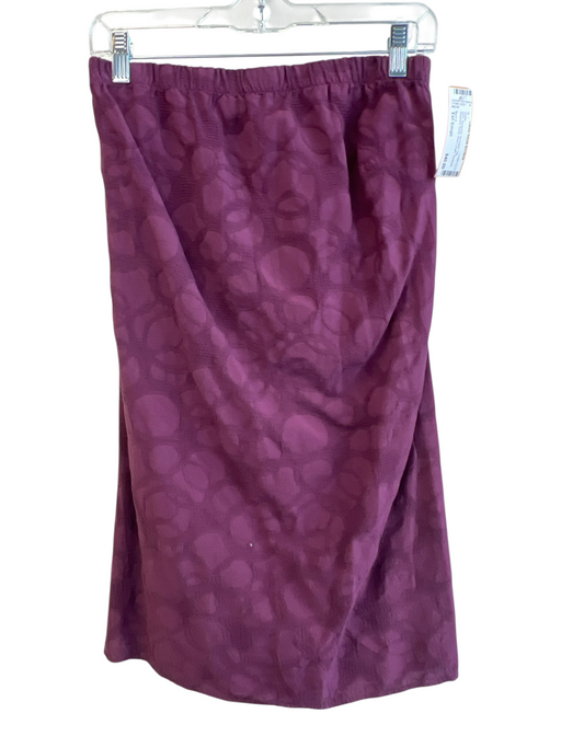 Stark X Size Est Small Burgundy No Fabric Tag Strapless Darts Knee Length Dress Burgundy / Est Small