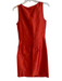 Lizzie P.M. Size Est Small Rust No Fabric Tag Sleeveless V Neck Side Zip Dress Rust / Est Small