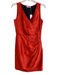 Lizzie P.M. Size Est Small Rust No Fabric Tag Sleeveless V Neck Side Zip Dress Rust / Est Small