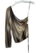 Lola & Sophie Size Small Goldish No Fabric Tag One Shoulder Ombre Top Goldish / Small