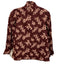 Flora Bea Size Small Burgundy & pink Cotton Blend Long Sleeve Floral Top Burgundy & pink / Small