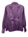 Hinson Wu Size Small Purple Cotton Blend Long Sleeve Button Neck Paneled Top Purple / Small