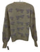 Mystree Size Small Cream & Purple Acrylic Blend Long Sleeve Button Front Sweater Cream & Purple / Small