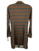 Flora Bea Size Small Green, Red, Orange, & White Long Sleeve Button Front Dress Green, Red, Orange, & White / Small