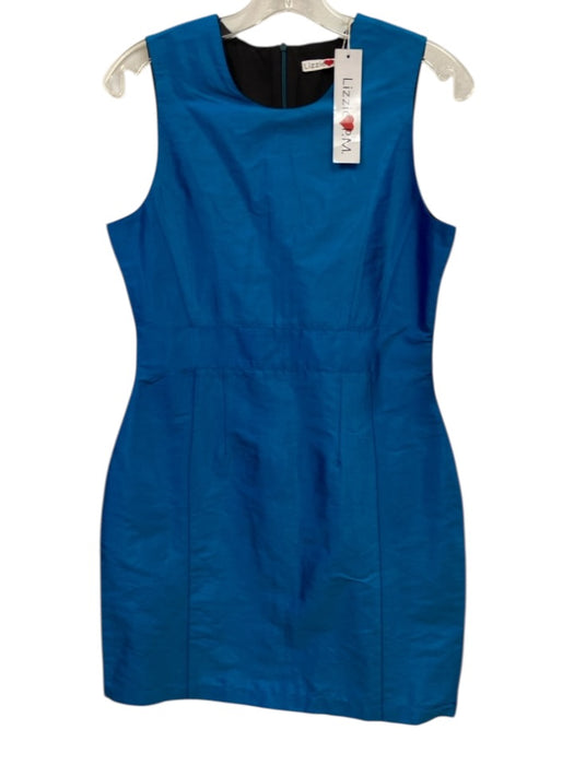 Lizzie P.M. Size Est Small Blue Sleeveless Iridescent Dress Blue / Est Small