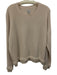 Brax Size Est Small Beige Viscose Blend Long Sleeve Fringe Knit Ribbed Sweater Beige / Est Small