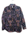 Tribal Jeans Size S Black & Multi Polyester Collared Button Down Quilted Jacket Black & Multi / S