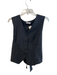 Suzy D Size M Gray Polyester Blend Button Front Waist tie Vest Gray / M