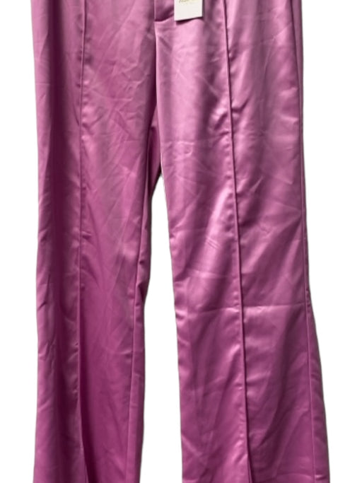 Flora Bea Size XS Lilac Polyester High Waist Button Close Split Hem Pants Lilac / XS