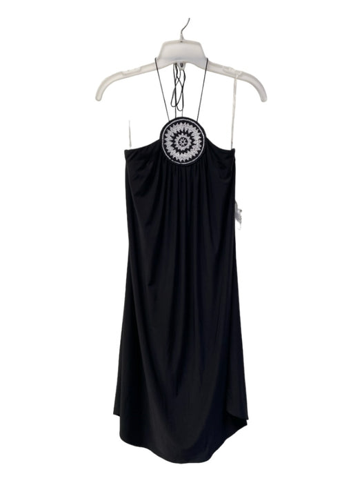 Thap Los Angeles Size Est S Black Missing Fabric Tag Halter Sleeveless Dress Black / Est S