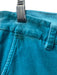 Johnny Was Size S Teal Cotton Blend Velveteen Stretch Zip Fly Straight Leg Pants Teal / S