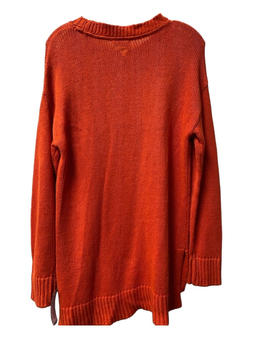 Tyler Boe Size Est S Orange Sweater Dress Round Neck Long Sleeve Knit Dress Orange / Est S