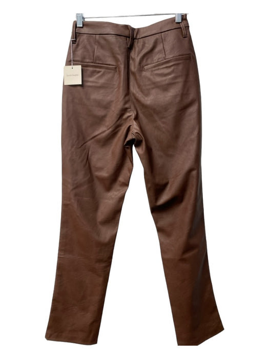 Favorite Daughter Size Est XS Chocolate Straight Leg High Rise Belt Loops Pants Chocolate / Est XS