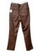 Favorite Daughter Size Est XS Chocolate Straight Leg High Rise Belt Loops Pants Chocolate / Est XS