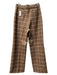 Favorite Daughter Size 10 Tan & brown Polyester Blend High Rise Wide Leg Pants Tan & brown / 10