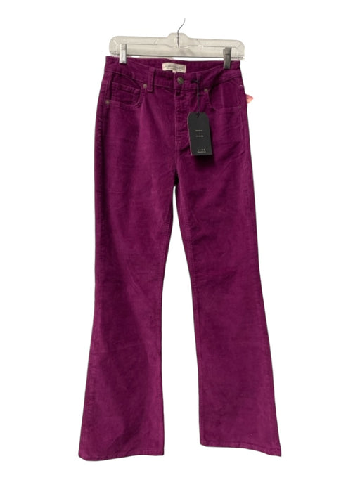 Current/Elliott Size 26 Plum Cotton Blend 5 Pocket Mid Rise Boot Cut Pants Plum / 26