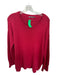 Elliott Lauren Size Est M/L Red Cotton Blend Knit Long Sleeve Sweater Red / Est M/L