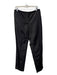 Magaschoni Size 6 Black Silk Mid Rise Straight Cut Flat Front Side Pocket Pants Black / 6