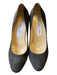 Jimmy Choo Shoe Size 37 Charcoal Suede Closed toe Platform 120mm Pump Shoes Charcoal / 37