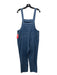 FRNCH Size Small Dusty Blue Cotton Sleeveless Corduroy Straight Leg Jumpsuit Dusty Blue / Small