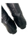 Manolo Blahnik Shoe Size 39 Black Leather Knee High Quilted Round Toe Flat Boots Black / 39