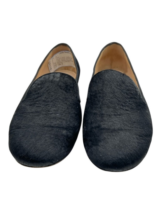 Christian Louboutin Shoe Size 38.5 Black Leather Upper Pony Hair Loafer Flats Black / 38.5