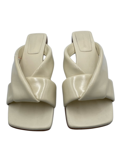 Bottega Veneta Shoe Size 40 Beige Leather Square Toe Box Inc. Sandals Beige / 40