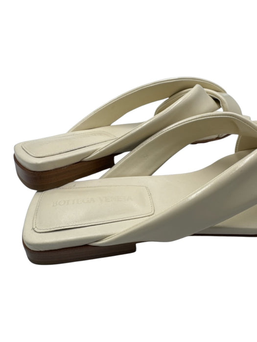 Bottega Veneta Shoe Size 40 Beige Leather Square Toe Box Inc. Sandals Beige / 40