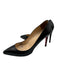 Christian Louboutin Shoe Size 39 Black Leather Pointed Toe Stiletto Pumps Black / 39
