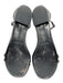 Saint Laurent Shoe Size 39 Black Leather Ankle Strap Studded Sandals Black / 39