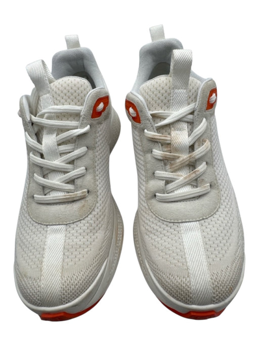 Hermes Shoe Size 39/40 White Synthetic Low Top Lace Up Box Included Sneakers White / 39/40
