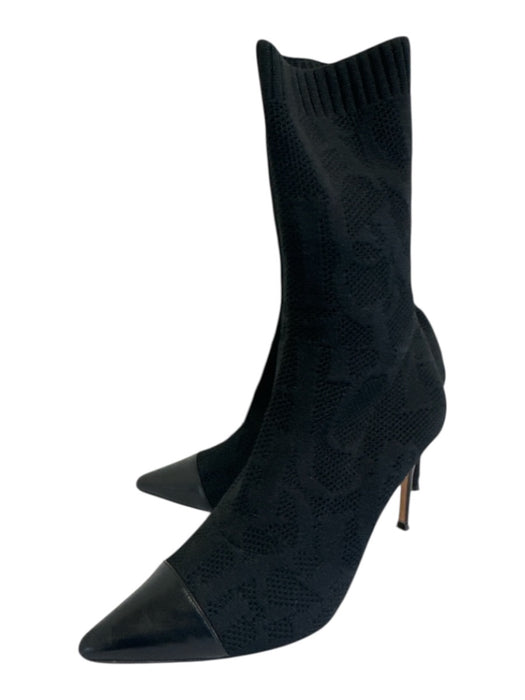 CH Carolina Herrera Shoe Size 39 Black Synthetic Pointed Toe Stiletto Booties Black / 39