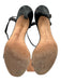 Manolo Blahnik Shoe Size 39 Black Leather Ankle Strap Open Toe Sandals Black / 39