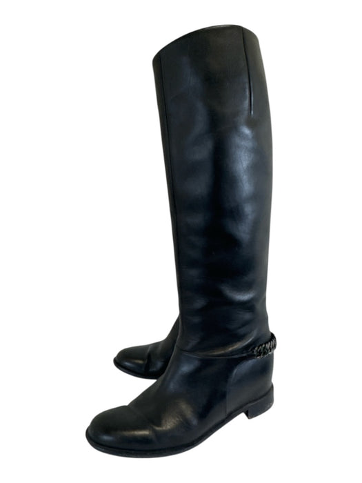 Christian Louboutin Shoe Size 39 Black Leather Chainlink Boots Black / 39