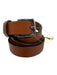 Coach Brown Leather Brass Belts Brown