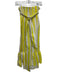Tuckernuck Size S Yellow & White Linen & Rayon Elastic Striped Maxi Skirt Yellow & White / S