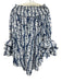Garcia Size S Navy & white Polyester Long Sleeve High Neck Smocked Neck Dress Navy & white / S