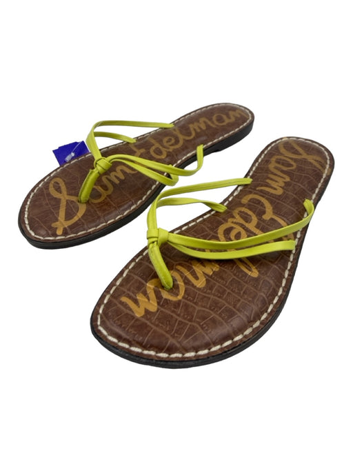 Sam Edelman Shoe Size 7.5 Neon Leather Thong Sandals Neon / 7.5