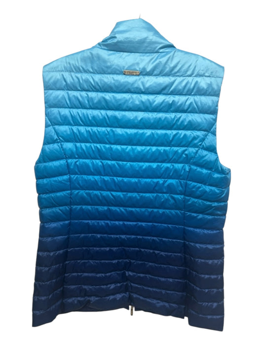 Lilly Pulitzer Size XL Blue Polyester Zip Up Puffer Zip Pockets Vest Blue / XL