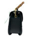 Lilly Pulitzer Black Leather Bamboo Handle Chain Strap Twist Lock Bag Black / S