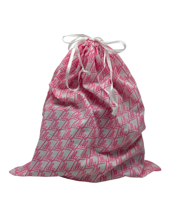 Lilly Pulitzer Black Leather Bamboo Handle Chain Strap Twist Lock Bag Black / S