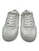 Michael Kors Shoe Size 7.5 White Leather Upper Metallic Accent Low Top Sneakers White / 7.5