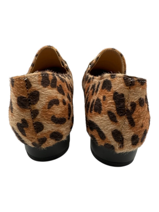 No Brand Shoe Size 37 Beige & Black Faux Pony Hair Leopard Print Loafers Beige & Black / 37