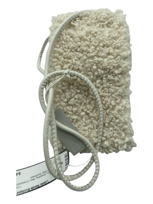 COS Cream shearling Mini Crossbody Phone Bag Bag Cream / XS