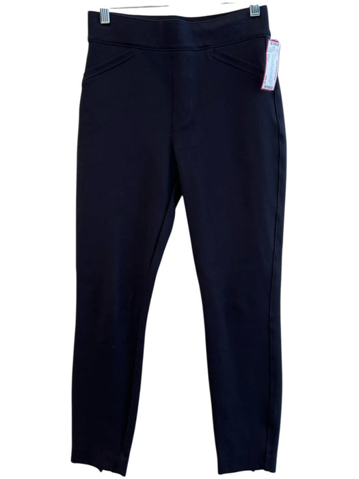 Spanx Size Small Black Nylon Blend Stretch Waist Faux Pockets Ankle Length Pants Black / Small