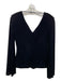 Bailey 44 Size S Black Polyester Velvet Shoulder Pads Long Bell Sleeves Top Black / S